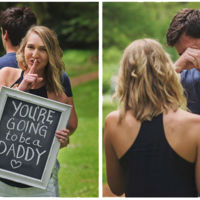 "Vas a ser papá": la bonita sorpresa de una mujer a su marido en una sesión de fotos