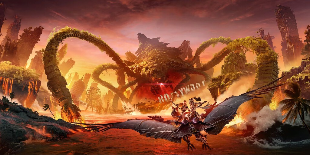 Lo mejor de Horizon Forbidden West: Burning Shores es que por fin ha dejado de tomarse en serio Lo mejor de Horizon Forbidden West: Burning Shores es que por fin ha dejado de tomarse en serio