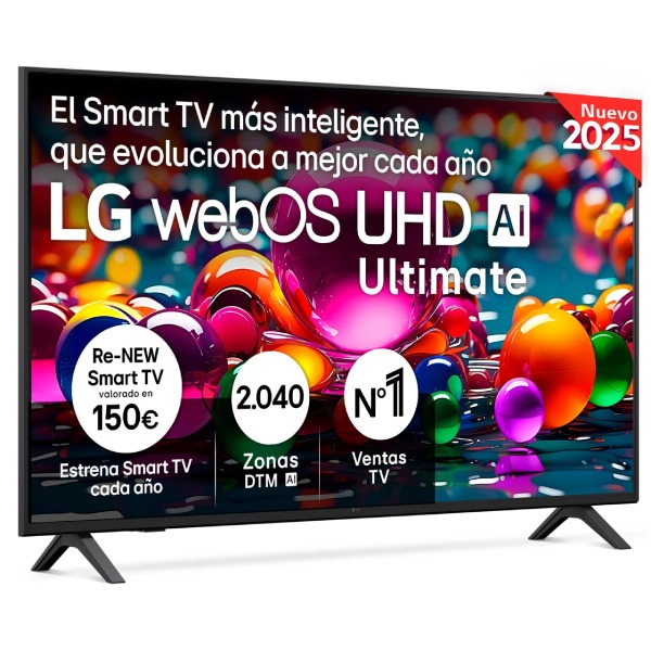 LG - TV LED 126cm (50') LG UHD Ultimate AI 50UA75006LA, 4K Smart TV.