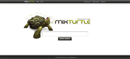 Mixturtle, potente y sencillo motor de búsquedas de temas musicales