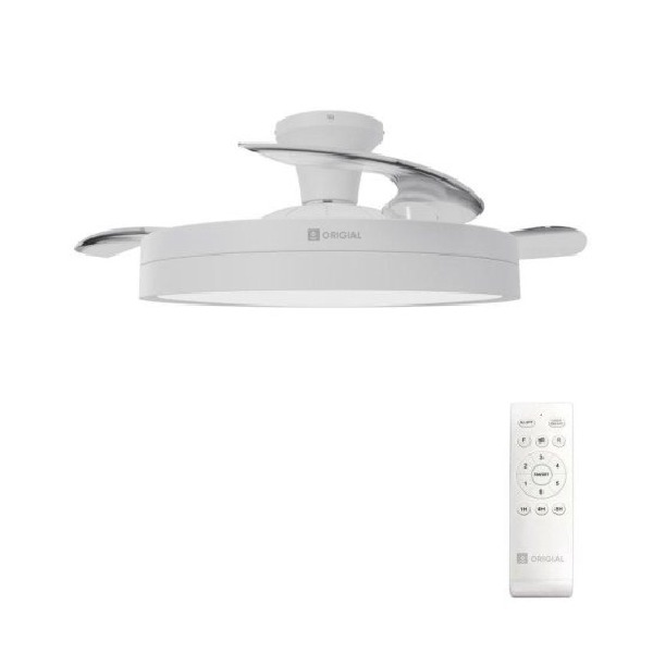 Origial AIRBLISS CEILING RETRACTABLE 25WW Ventilador de Techo con Aspas Retráctiles 25W Blanco