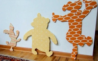 Motivos decorativos hechos en casa para la habitación infantil