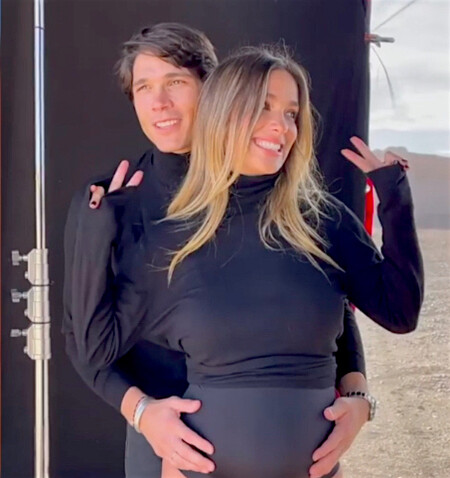 María Pombo posa muy embarazada y luciendo su gran bombo de 35 semanas: ¿Adiós '¡Hola!'?