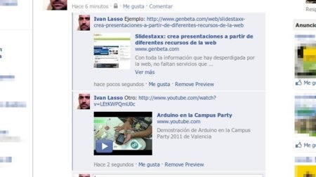 Facebook le pone previsualización de enlaces a los comentarios