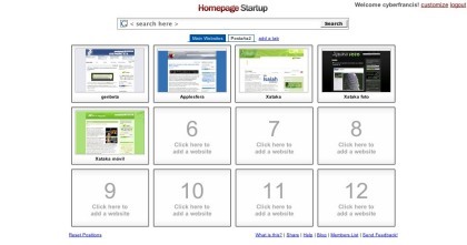 Homepage Startup