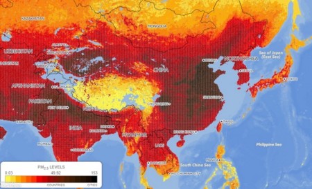 El aire contaminado es responsable del 17% de las muertes en China