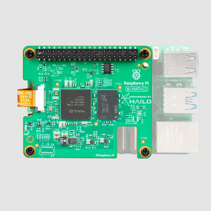 Raspberry Pi AI HAT+ 2, 8 GB RAM (add-on board to Raspberry Pi 5)