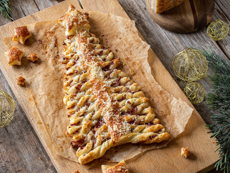 Arbol Hojaldre Jamon Y Grana Padano