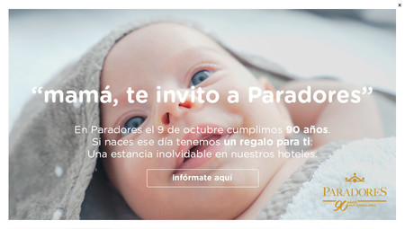 Anuncio de la campaña en web