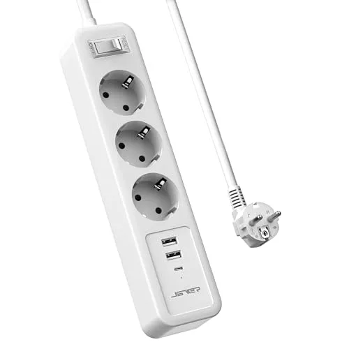 JSVER Regleta Enchufe USB C
