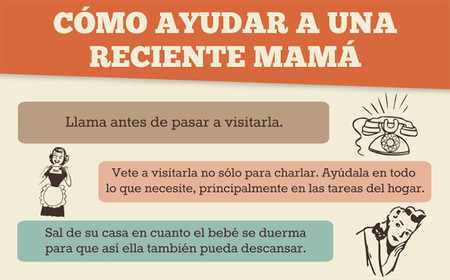 Quince consejos para ayudar a una madre reciente