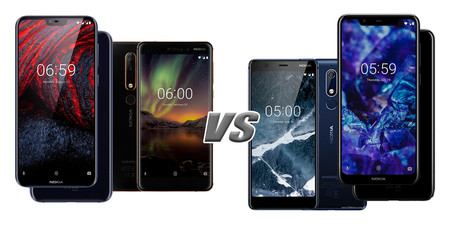 Nokia 6.1 Plus vs Nokia 6.1 y Nokia 5.1 Plus vs Nokia 5.1: esto es todo lo que ha cambiado