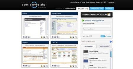 Open Source PHP, galería de proyectos en PHP