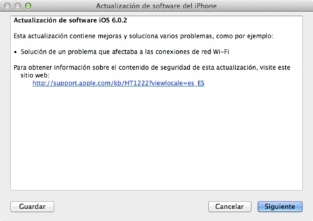 Adiós al problema de la conexión a redes Wifi: iOS 6.0.2 ya está disponible