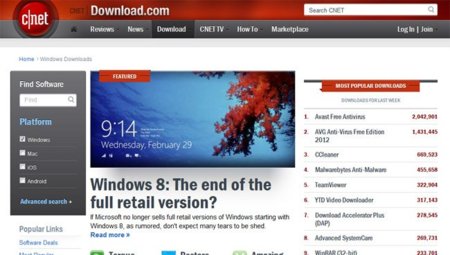 Download.com será juzgada por distribuir clientes y software P2P