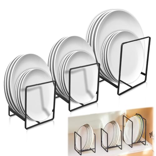 Ortviai 3 PCS Organizador Platos Armario Cocina
