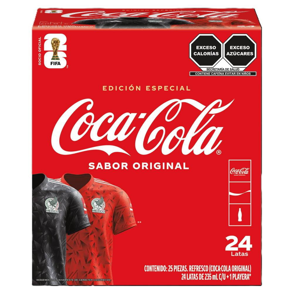 Refresco Coca-Cola 24 Latas + Jersey México