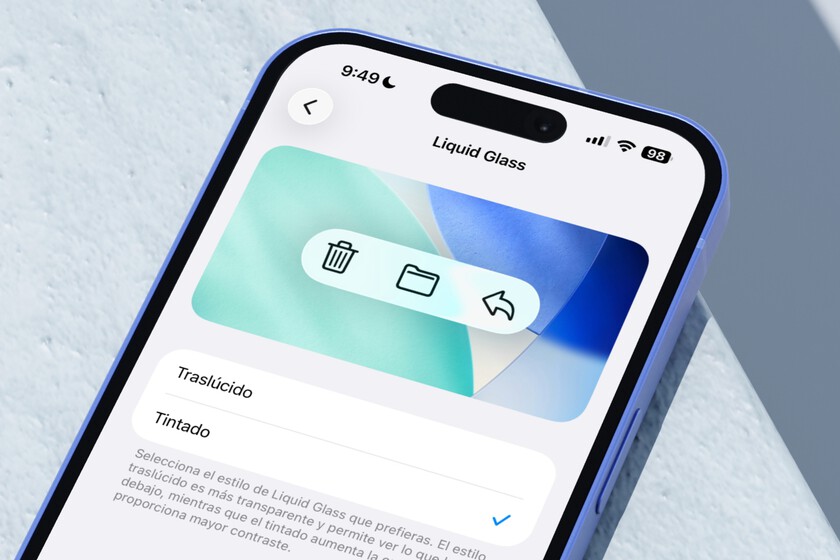 Las transparencias de Liquid Glass me parecían muy exageradas. Con iOS 26.1 por fin puedo ajustarlas a mi gusto