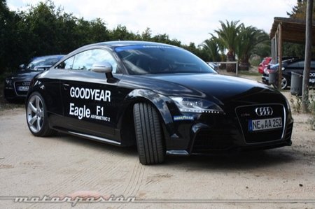 Presentación del Goodyear Eagle F1: Audi TT-RS, Audi A7, Mercedes CLS y cómo se hace un neumático