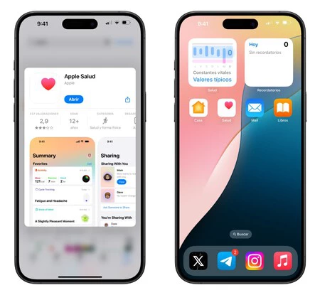 ヘルスケア アプリはホーム画面または App Store にあります