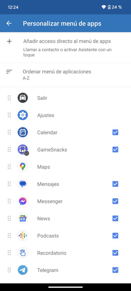 Lista de apps