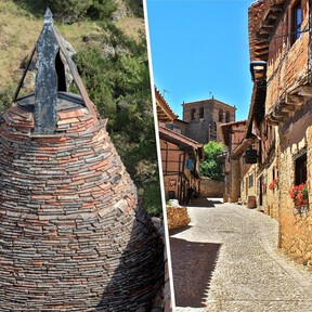 Tiene menos de 50 habitantes y es uno de los pueblos medievales más bonitos de España: sus chimeneas pinariegas lo hacen único