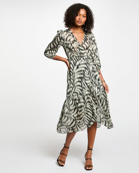 Vestido Midi Estampado