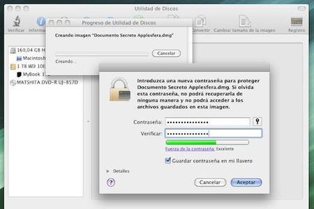 Crear imágenes DMG cifradas