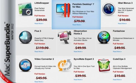 Parallels Desktop 7 para Mac junto otras nueve aplicaciones por 49 dólares