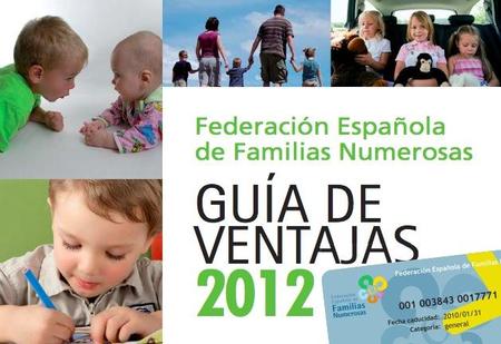 Guía de ventajas para familias numerosas 2012