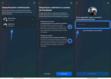 Facebook Ig 2 を削除する
