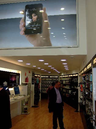 La tienda, minutos antes de la inauguración
