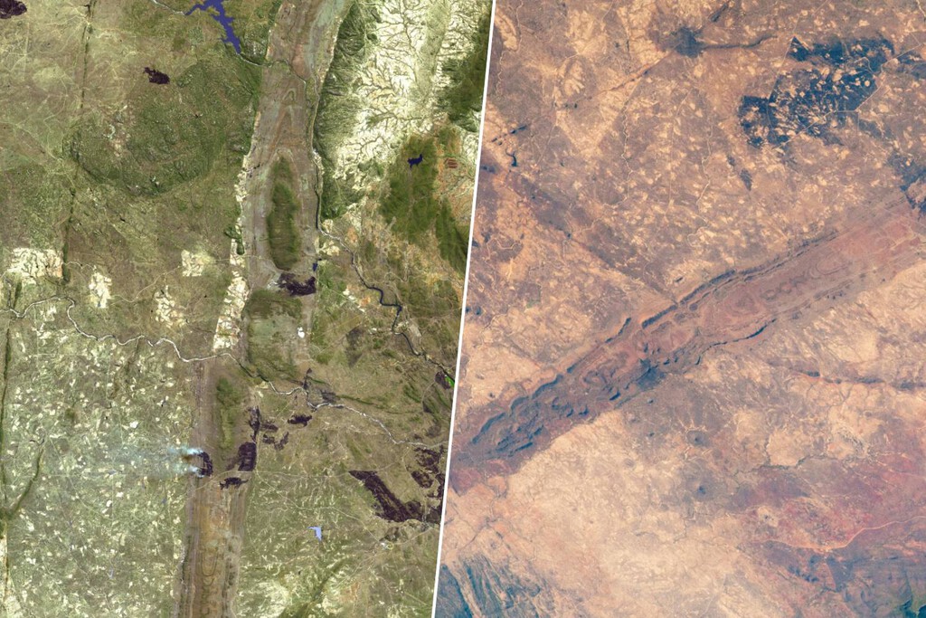 La 'cicatriz' de 2.500 millones de años en África que la NASA lleva décadas mirando desde el espacio: por qué sigue visible hoy