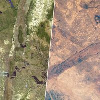 Una maravilla geológica de 2.500 millones de años: el Gran Dique de Zimbabue visto por la NASA desde el espacio