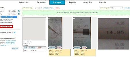 Visualización de gastos en Expensifty