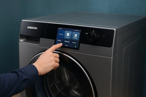 utilizando una lavadora Samsung