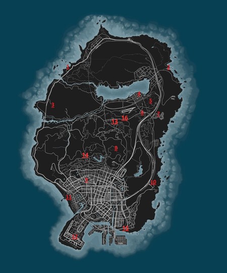 Mapa Vehiculos Ocultos Gta 5