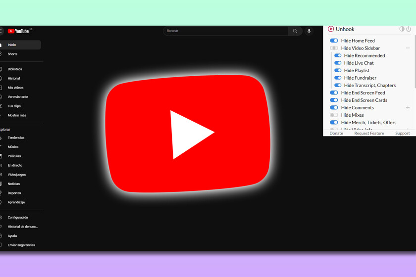 Esta extensión elimina los Shorts de YouTube y cualquier cosa que no te guste de la plataforma