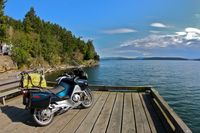 América en moto. Isla Galiano. 