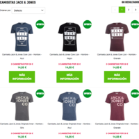 Compra múltiple en Zavvi: 3 camisetas Jack&Jones por 30 euros