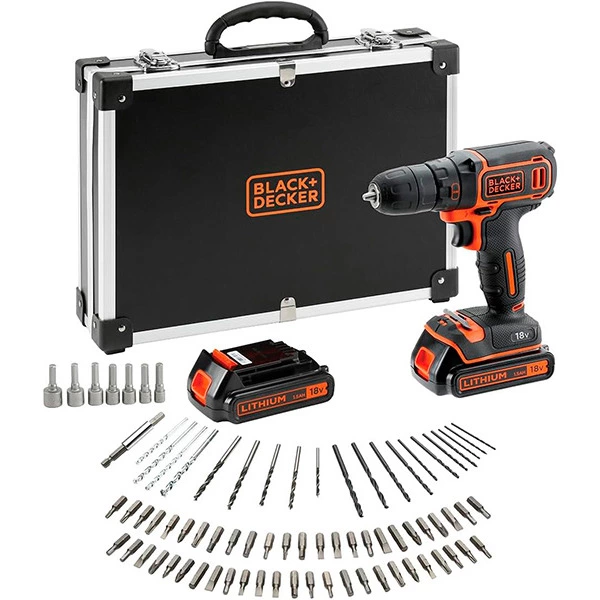Black + Decker Kit de taladro atornillador INALÁMBRICA