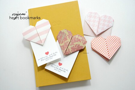Origami Heart Bookmarks 1024x685