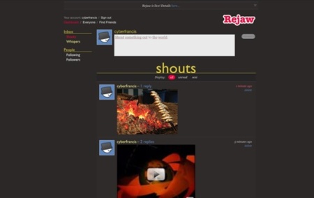 Rejaw: Microblogging y chat unidos de la mano