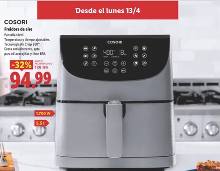 Freidora De Aire Cosori En Lidl