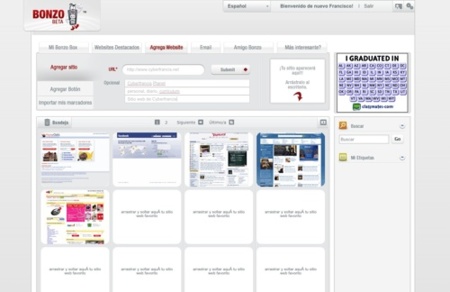 BonzoBox, marcador social visual