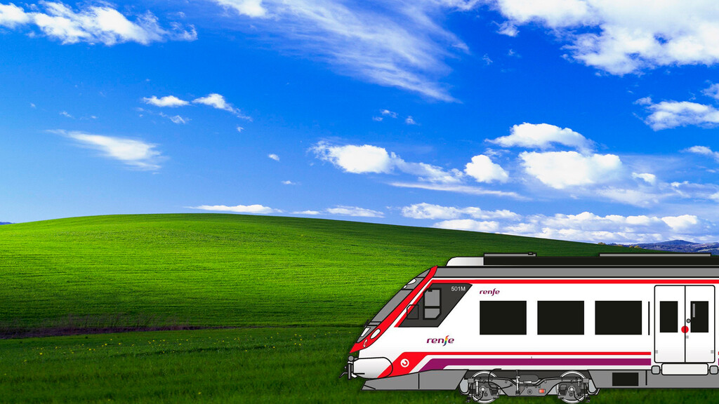Los trenes del Renfe siguen usando Windows XP, un sistema de hace 20 años sin soporte... pero no es tan terrible como suena