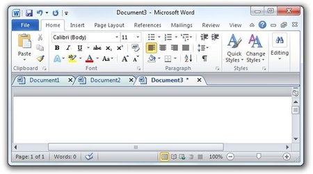 Utilizar pestañas para la edición de documentos