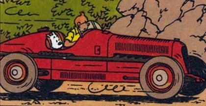 Los coches de Tintín