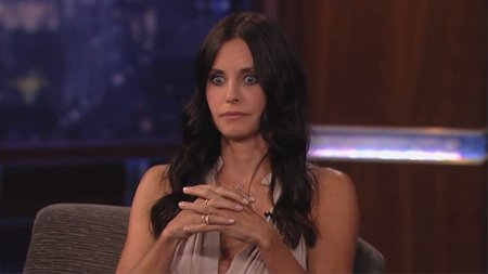 Courteney Cox sospechando que su ex había cambiado de acera