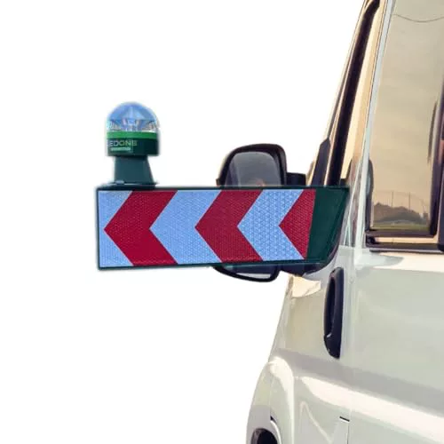 LEDONE Connected + Flecha - Baliza V16 Homologada DGT con Geolocalizador obligatoria para 2026 con SIM y Datos pagados hasta 2038